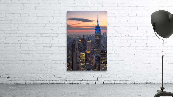Empire State Building at Dusk Wall Preview