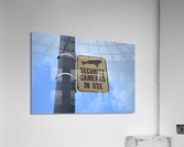 Security Cameras in Use Acrylic Print