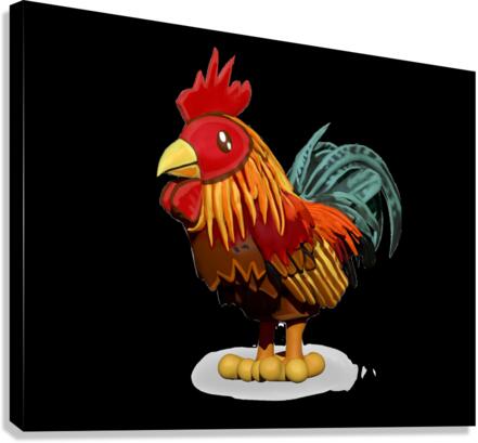 kelly johnson rooster3 Canvas Print