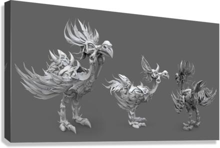 kelly johnson sculptedrender Canvas Print