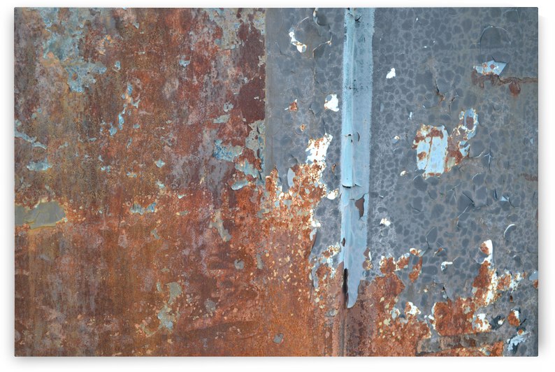 Metallic Garbage Rusty Bin by Kelly Marie Johnson