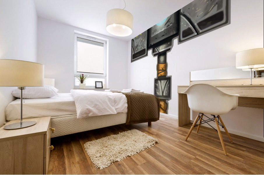 JohnsonKelly HammerConcept Mural print