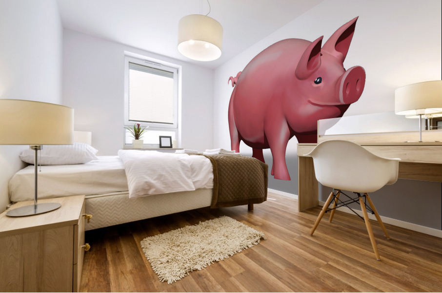 Pig Comp4 Mural print