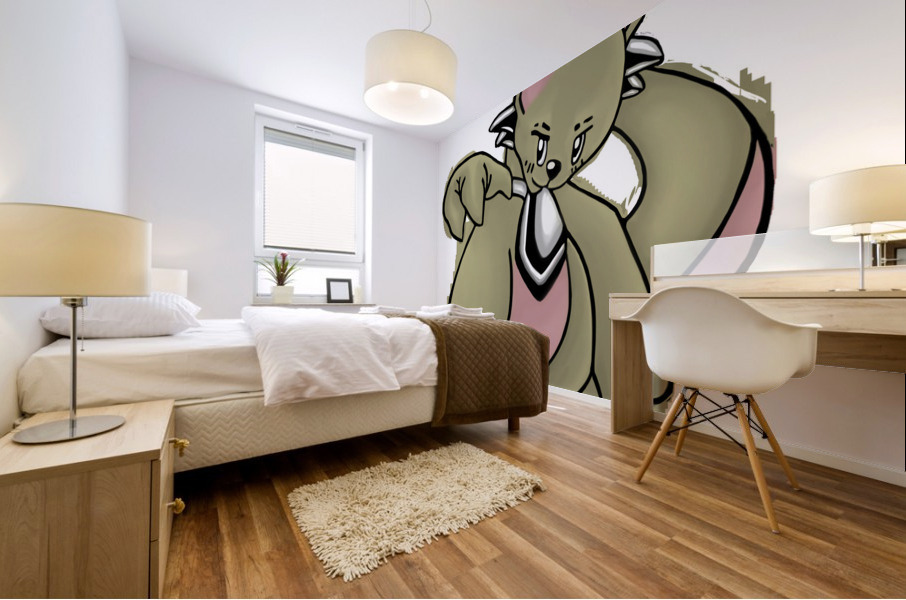 Rabbababa Mural print