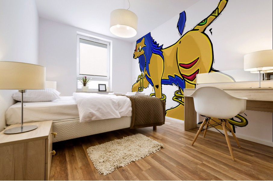 Roararing Mural print