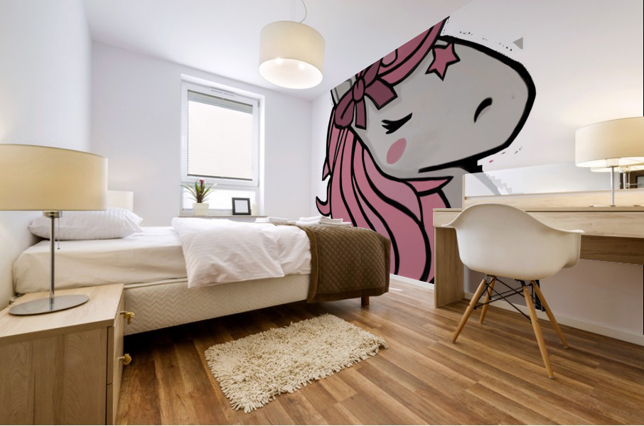 UnicornHead Mural print
