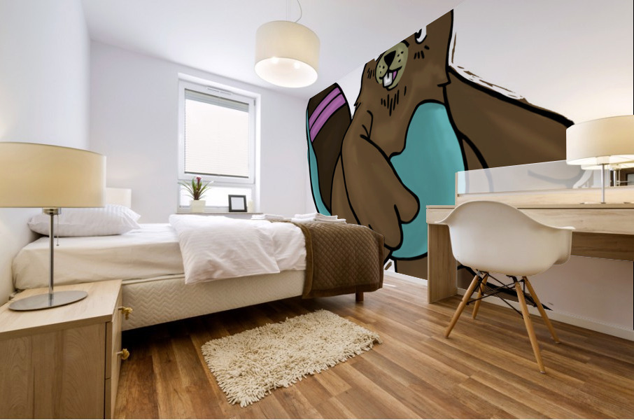 Beachu Mural print