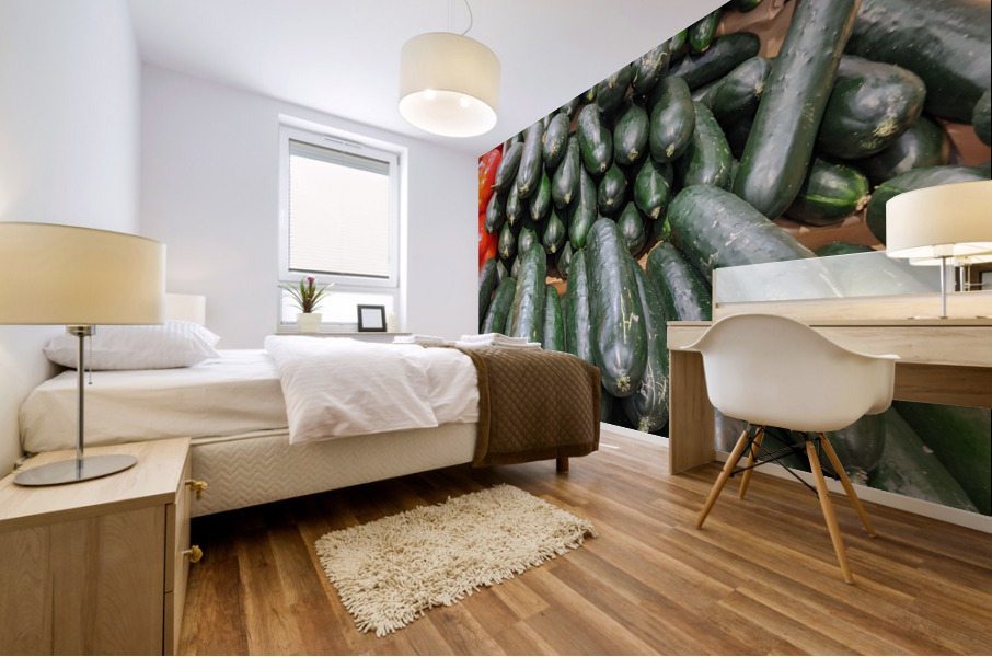 Cucumber Mural print