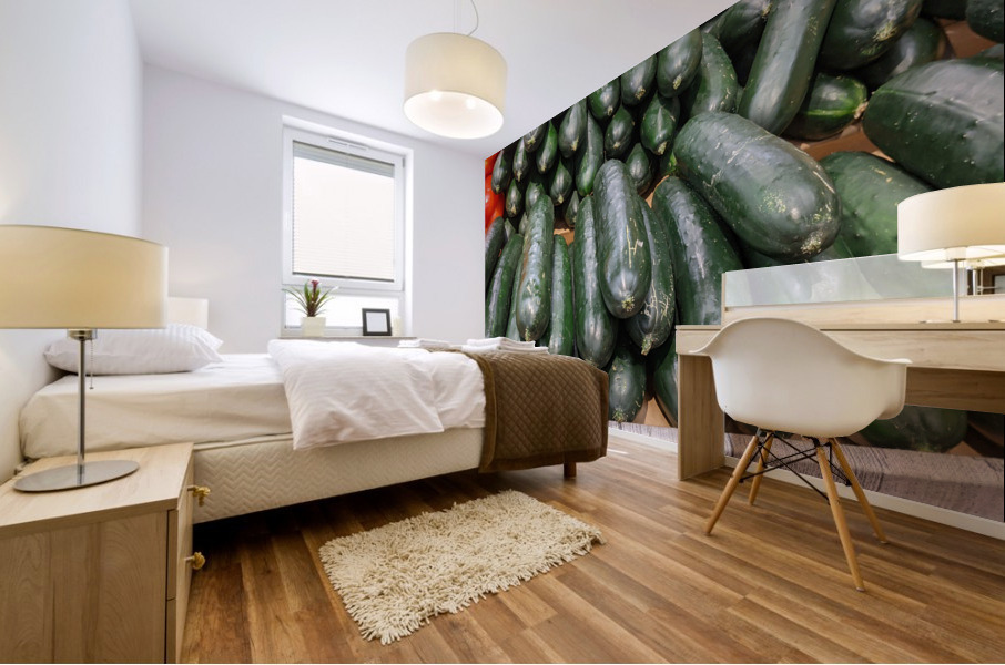 Cucumber Mural print