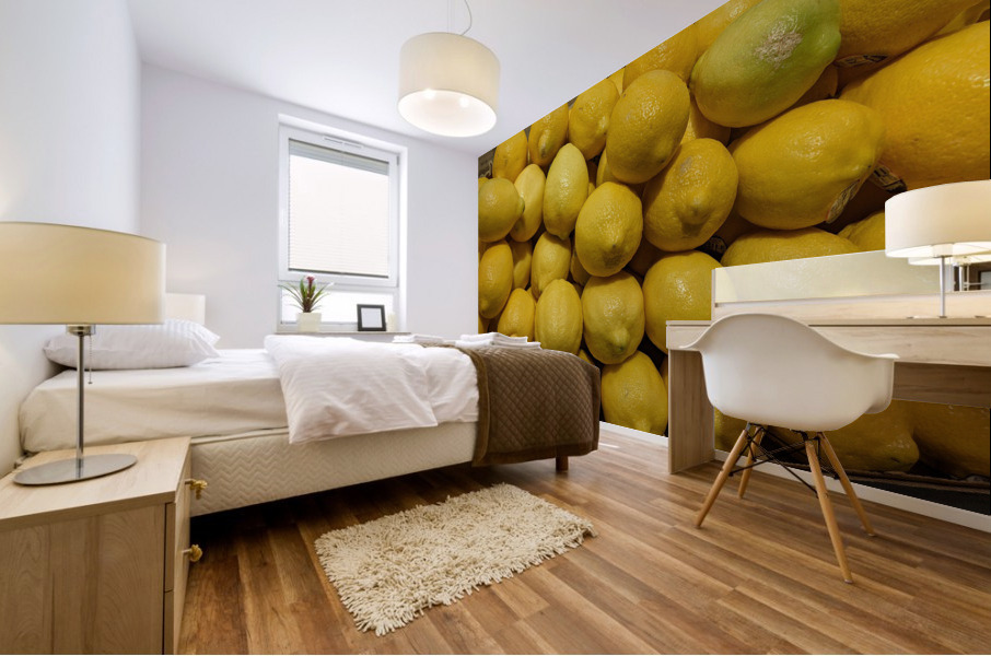 Lemons Mural print
