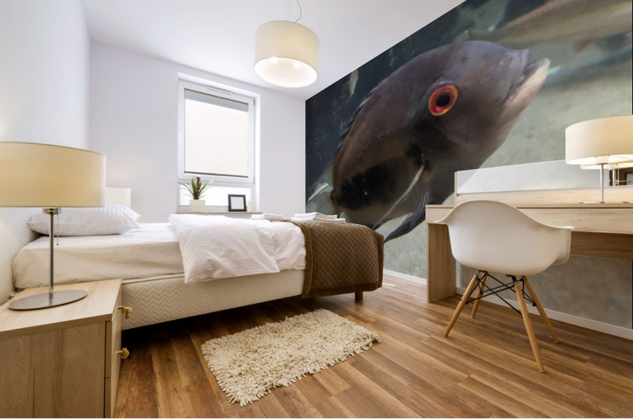Black Fish Mural print