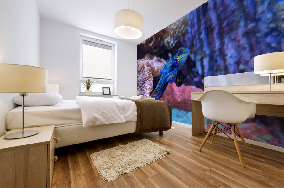 Blue Fish Mural print