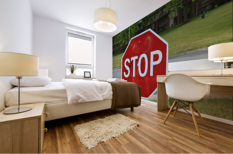 Stop Signage Mural print