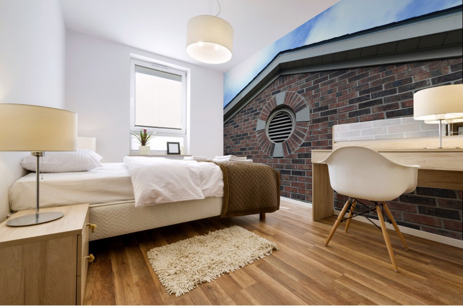 Apartment Building Mural print