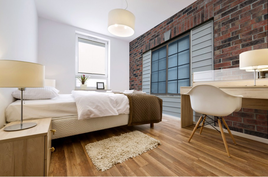 Apartment Window Building Mural print