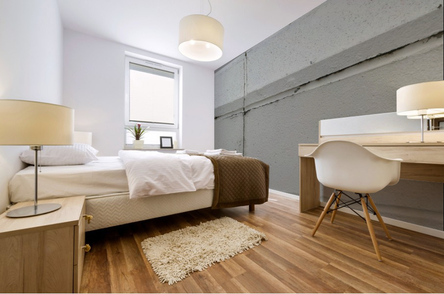 Cement White Wall Mural print