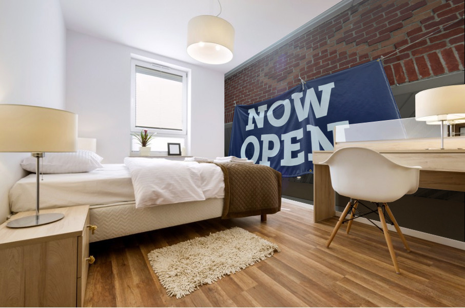 Now Open Signage Mural print