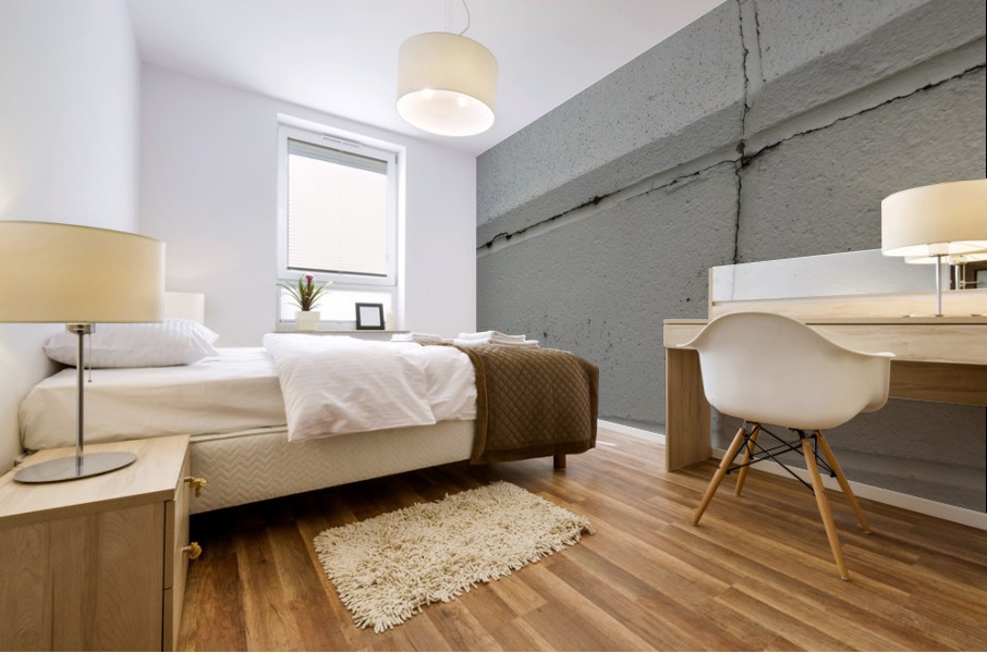 Cement White Wall Mural print