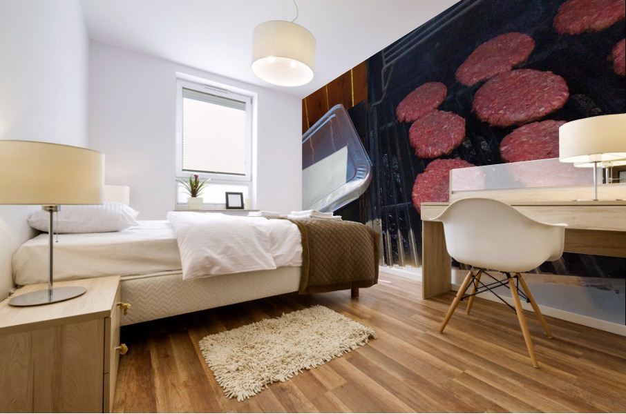 Hamburger Mural print