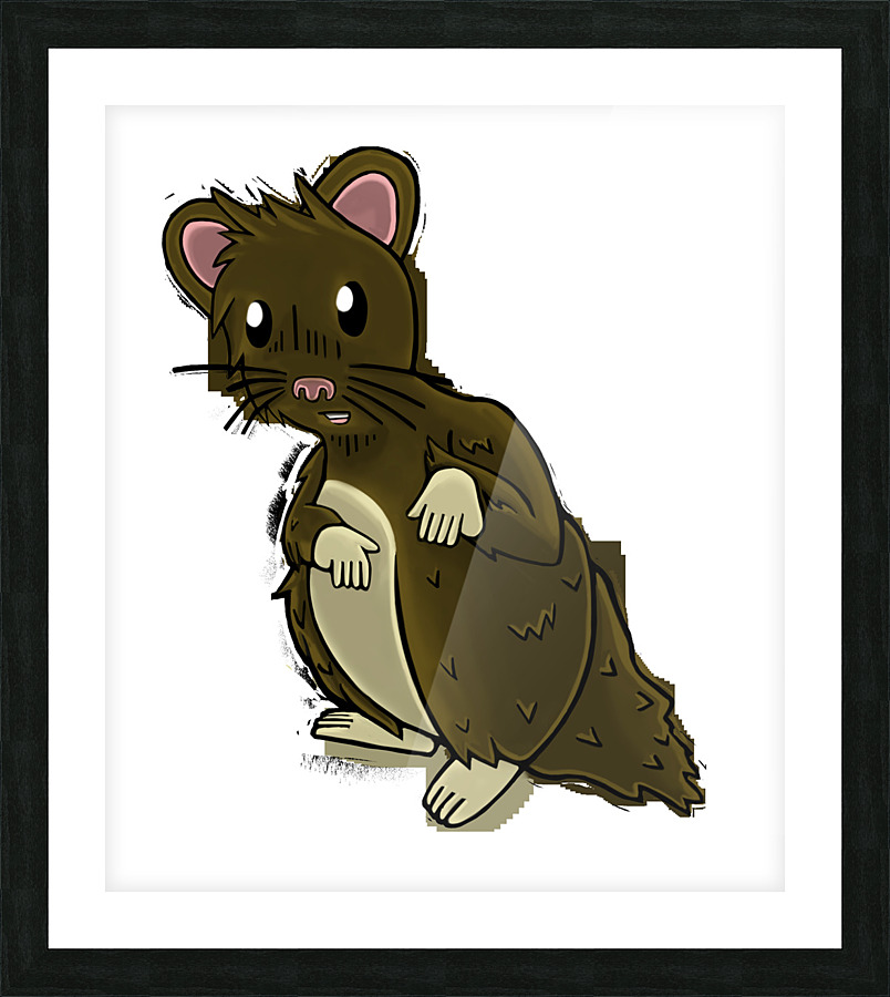BrownHamster Picture Frame print