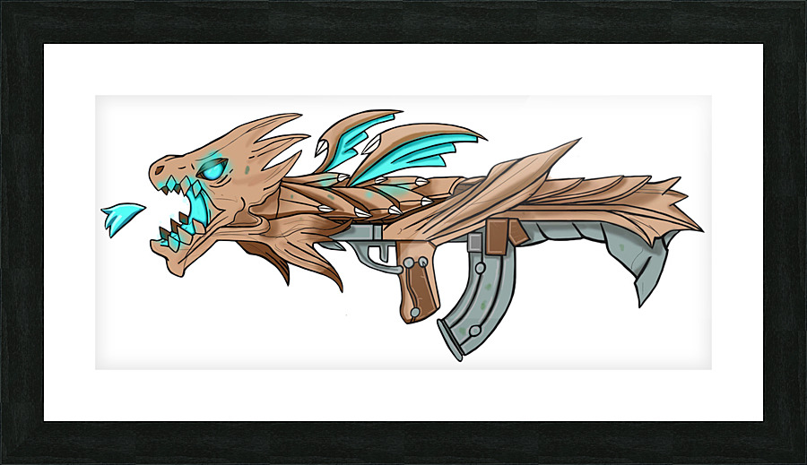 DragonGun Picture Frame print