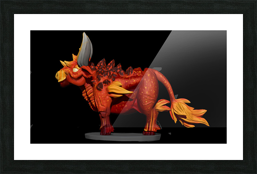 FireBull5 Picture Frame print