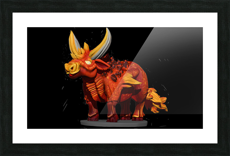 FireBull4 Picture Frame print