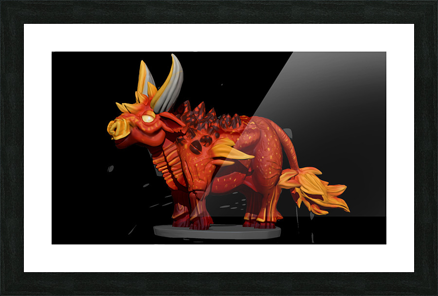 FireBull6 Picture Frame print