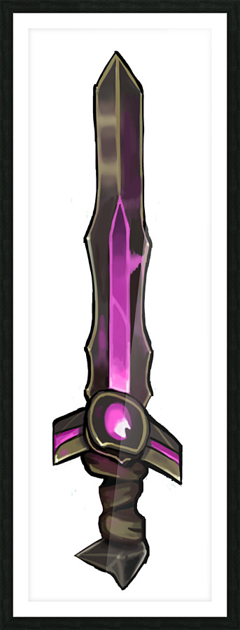 JohnsonKelly Sword2 Picture Frame print