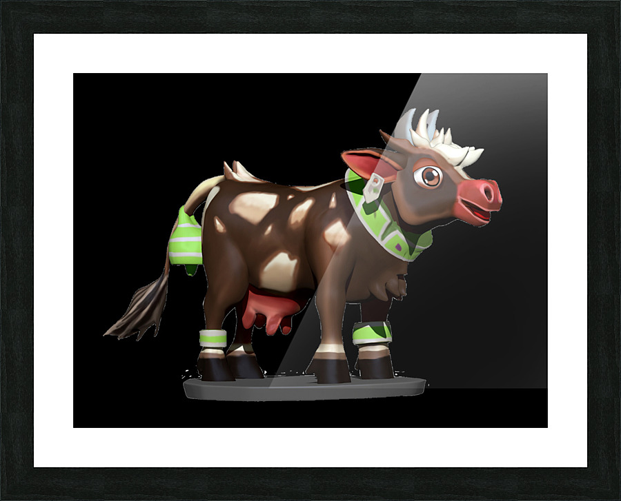 Cow Picture Frame print