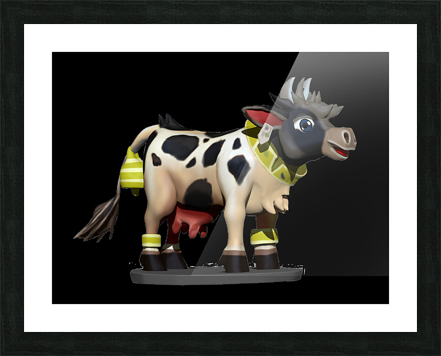 Cow Skin Picture Frame print