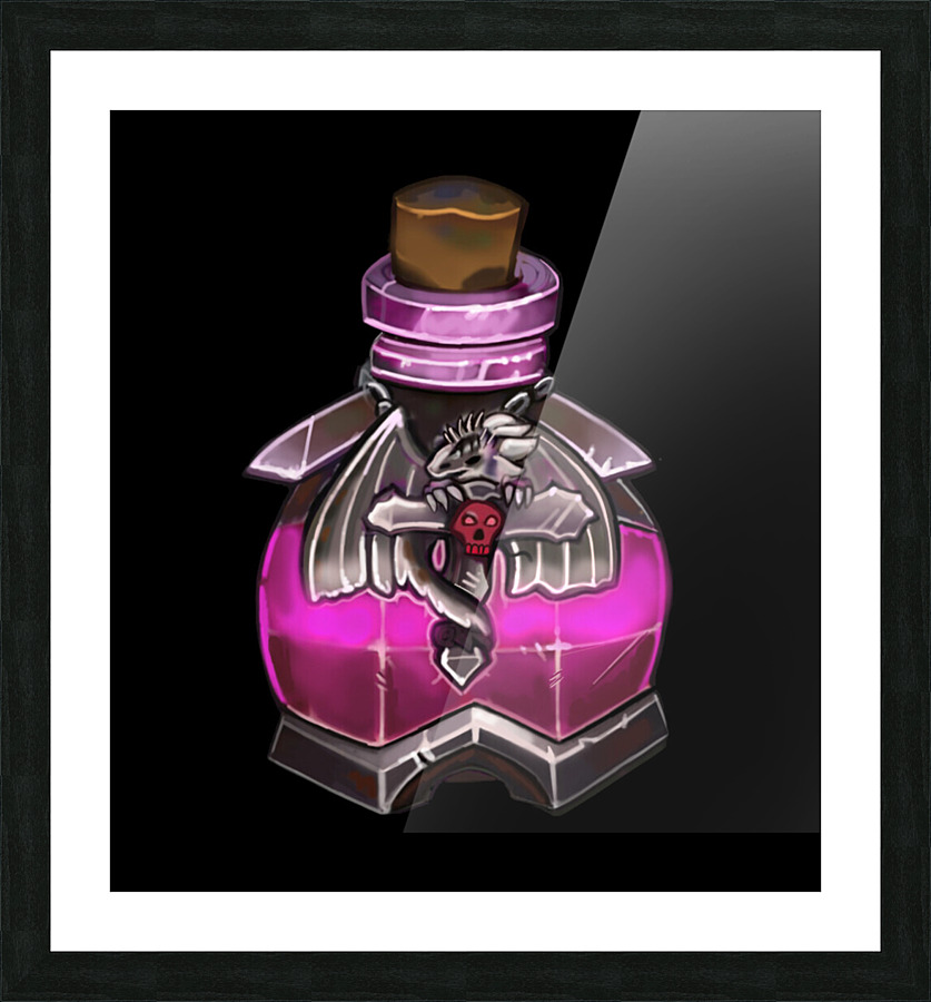Dragon Potion Picture Frame print