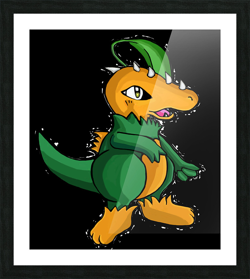 Leafasaur Picture Frame print