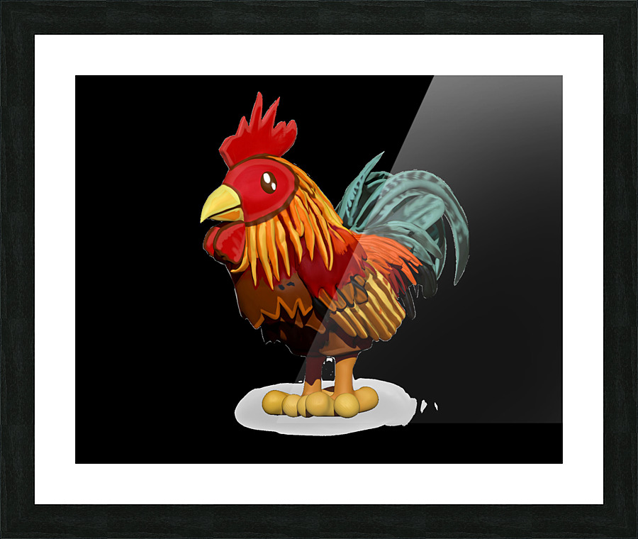 kelly johnson rooster3 Picture Frame print
