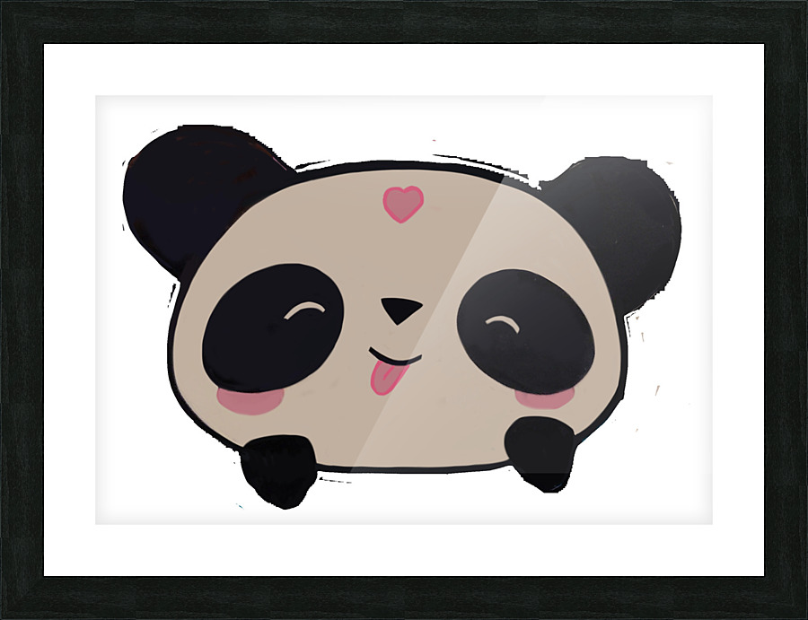 Panda Picture Frame print