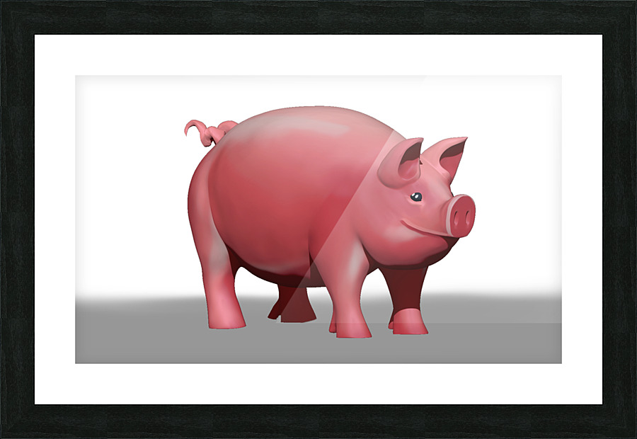Pig Comp4 Picture Frame print