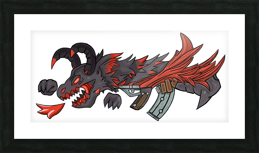 RedDragonGun Picture Frame print