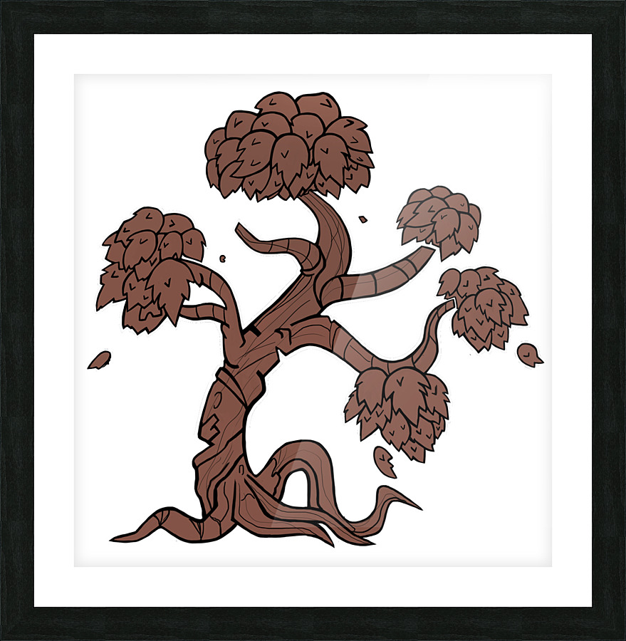 TreesTrans2 Picture Frame print