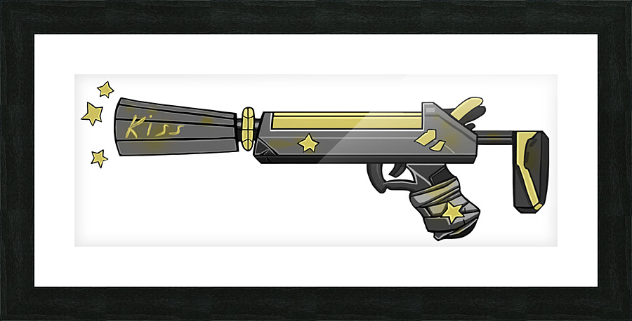 YellowWeapon Picture Frame print