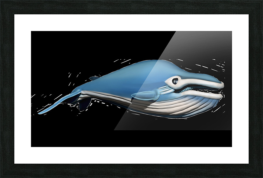 Whale2 Picture Frame print