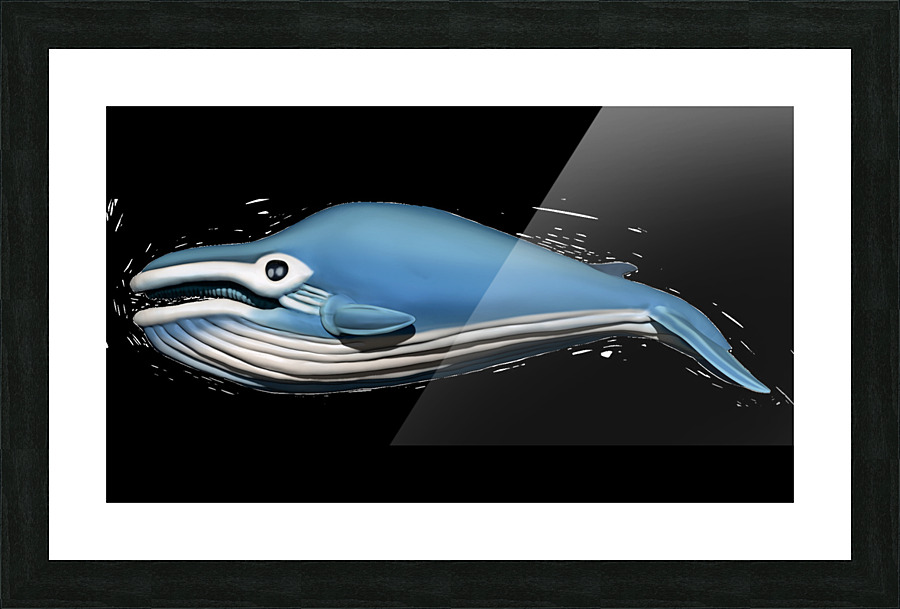 Whale1 Picture Frame print