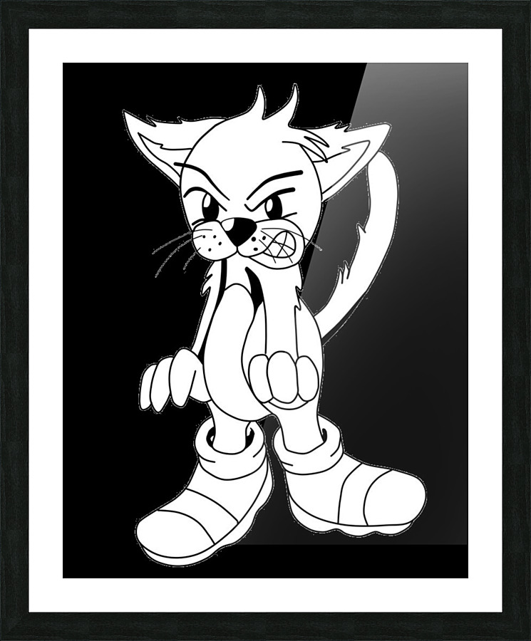 AngryCat Picture Frame print