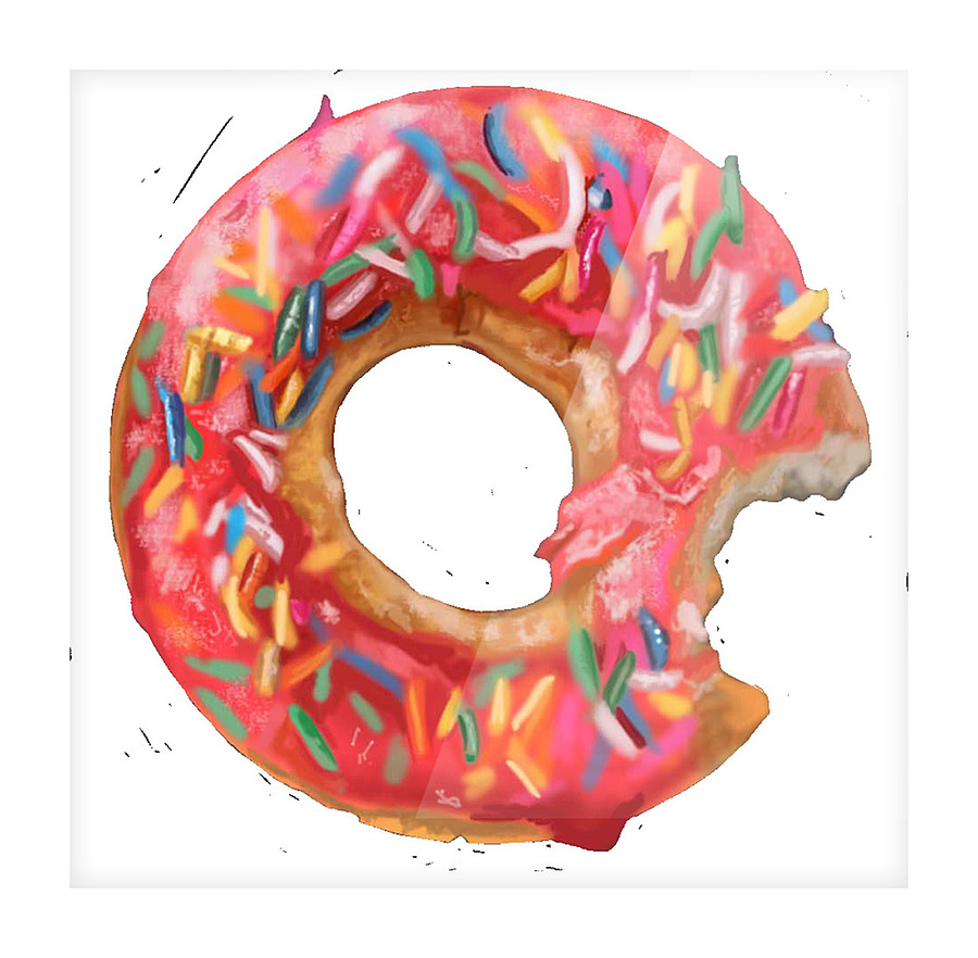 Donut Picture Frame print