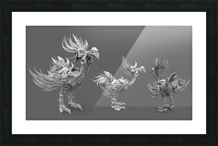 kelly johnson sculptedrender Picture Frame print