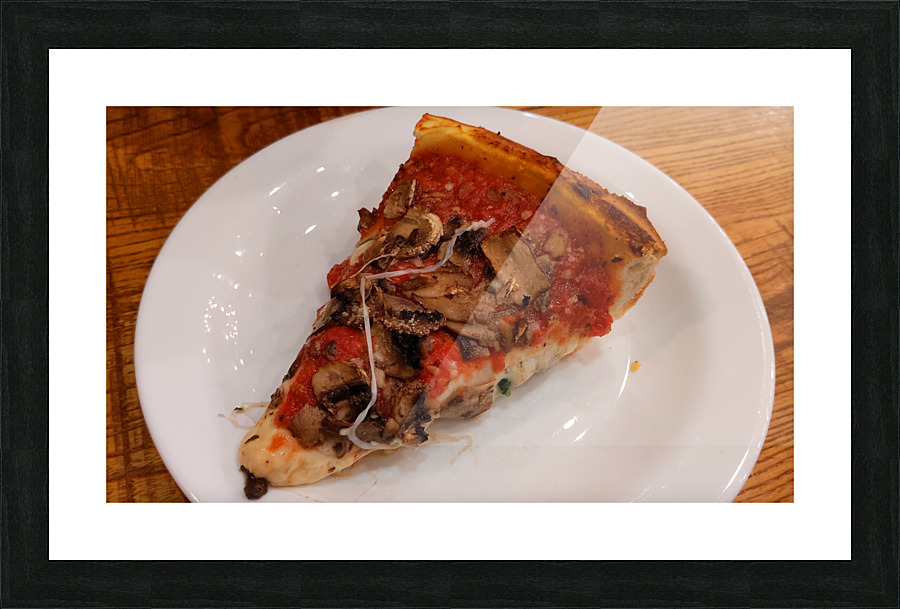 Pizza on Plate Picture Frame print