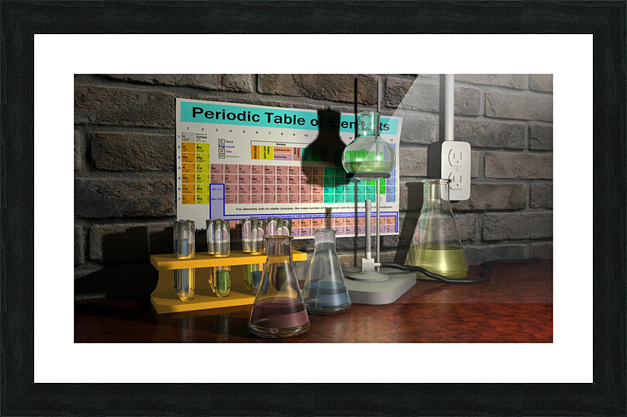Science Scene Picture Frame print