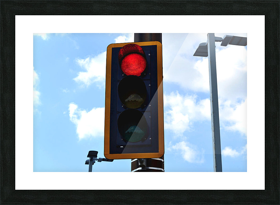 Red Light Picture Frame print