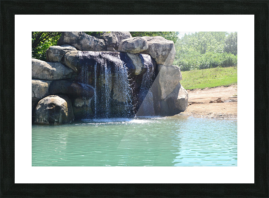 Rock Waterfall Picture Frame print