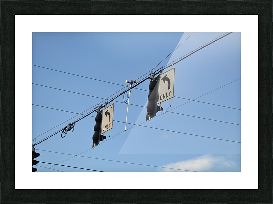 Traffic Signage Picture Frame print
