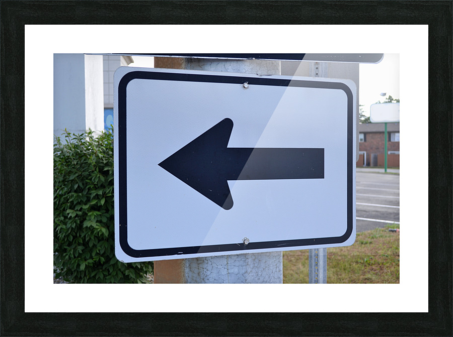 Traffic Signage Picture Frame print